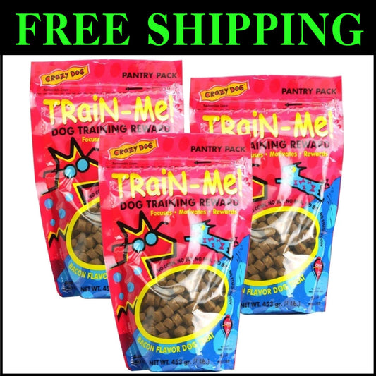 3 lb TrainMe Bacon Treats – Ideal Training Snacks for Dogs of All Breeds