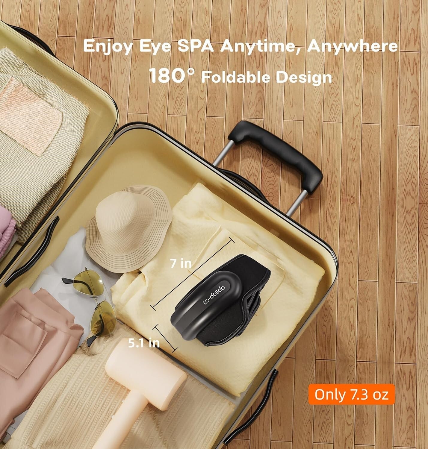 Air Compression Eye Massager with Heat - Alleviate Eye Fatigue & Dark Circles