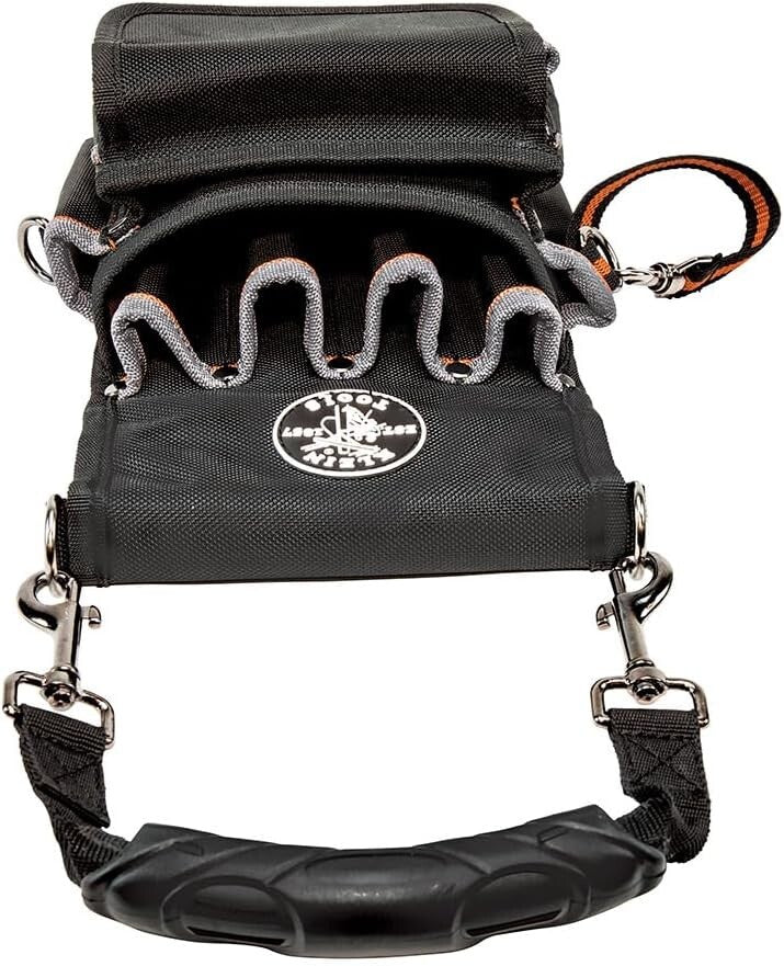 Professional-Grade Tool Pouch with 9 Pockets & Shoulder Strap for Versatility