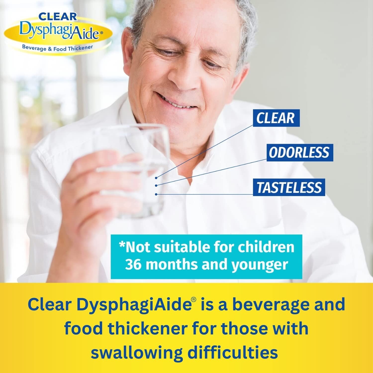 Multi-Purpose Liquid Thickener - Fast Acting, 1000 Servings for All Beverages