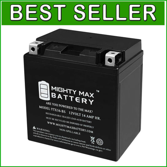 Heavy-Duty 12V 14AH SLA Motorcycle Battery - Shock Resistant, Ready to Install