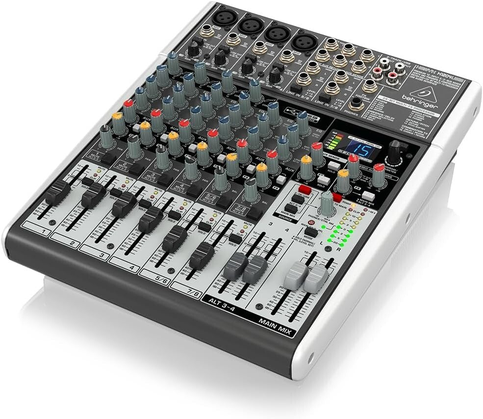 Versatile USB Mixer with 12 Channels, EQ, and Built-in Effects for Musicians