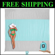 Load image into Gallery viewer, Multifunctional Extra Large Beach Blanket - Lightweight, Waterproof, Portable