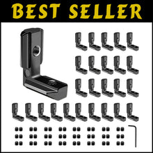 Load image into Gallery viewer, Compact 4040 Aluminum Joint Bracket Set with Nuts and Screws for Custom Builds
