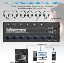 Load image into Gallery viewer, Compact Audio Splitter &amp; Headphone Amp for Studio &amp; Stage - 1/4" &amp; 1/8" Output