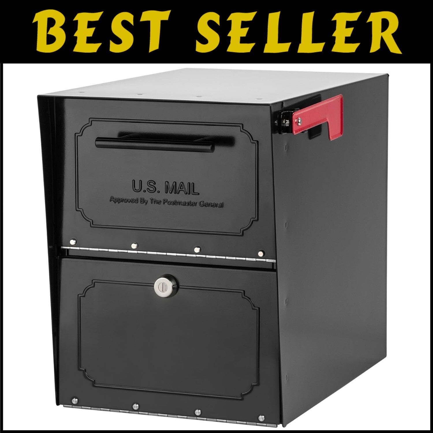 Extra-Large Oasis Classic Mailbox with Magnetic Closure & Durable Steel Build