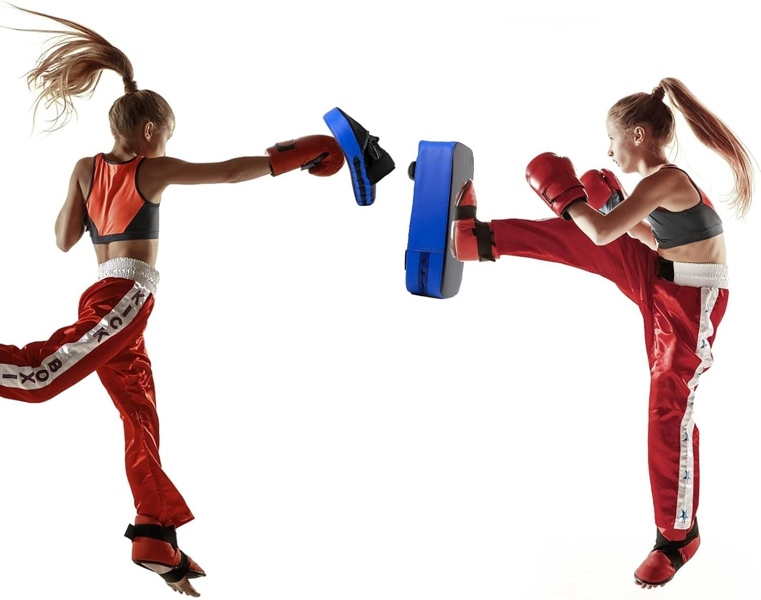 2-in-1 Boxing Mitts and Pads Set for Kids - Perfect for Martial Arts Training