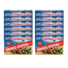 Load image into Gallery viewer, Gourmet Smoked Oysters in Oil (24 Cans, 3.75 oz Each) - Indulgent &amp; Healthy