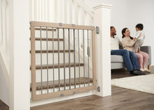 Load image into Gallery viewer, Elegant Walk-Through Baby Safety Gate - 30-Inch Height, Easy Assembly &amp; Stylish
