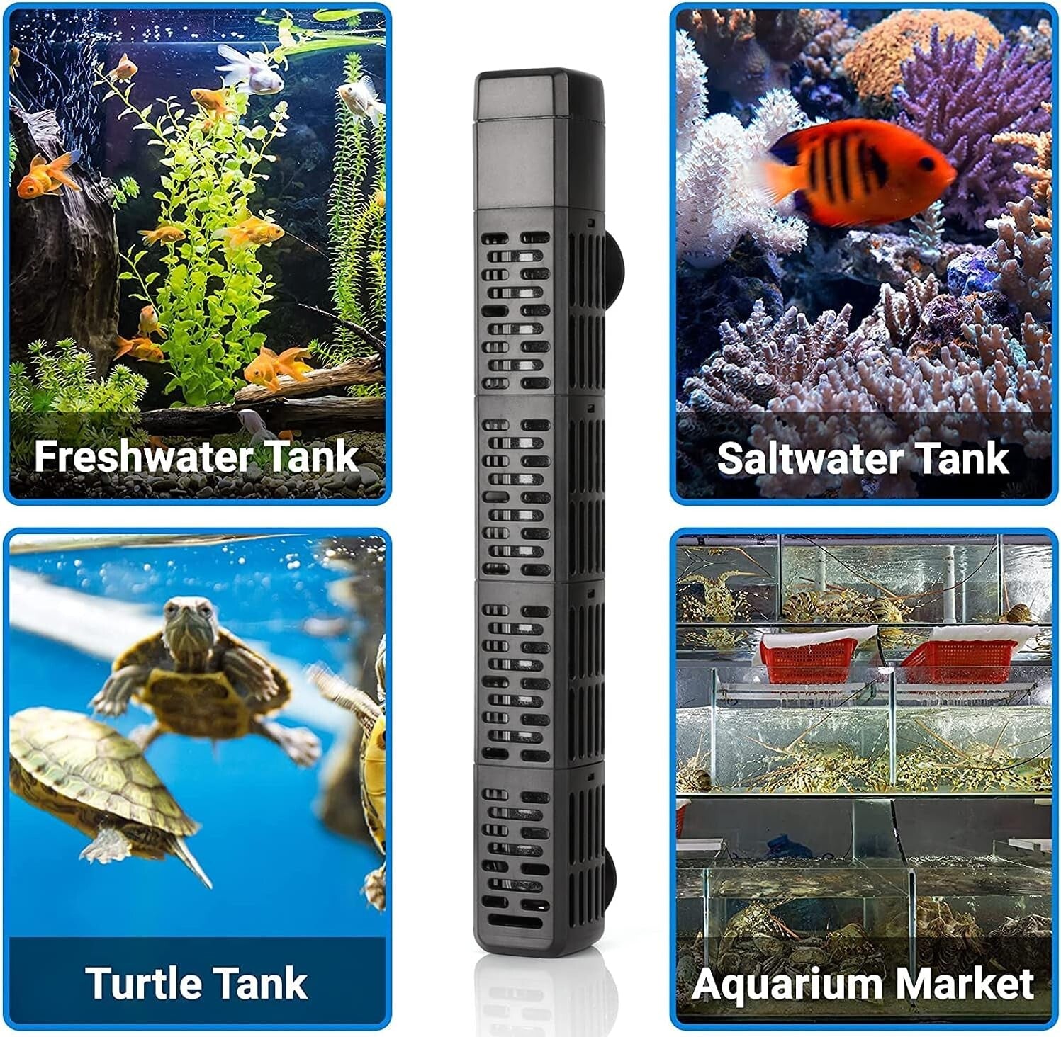 Explosion-Proof 300W Submersible Heater for Fish Tanks - Wide Use & Easy Install