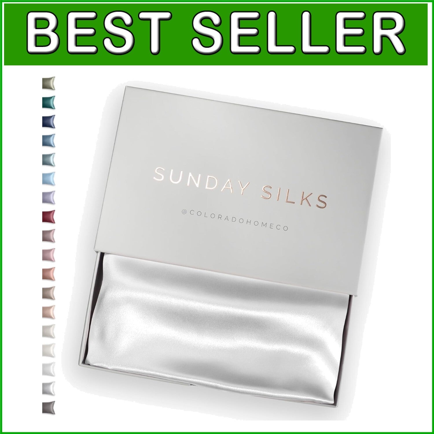 Luxury 100% Silk Pillowcase 20" x 36" for Hair & Skin Health - Gift-Ready Box