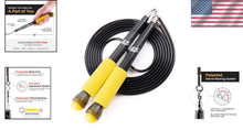 Load image into Gallery viewer, Ultra-Fast &amp; Durable Jump Rope: 9' PVC Cord with Advanced Swivel-Bearing Tech