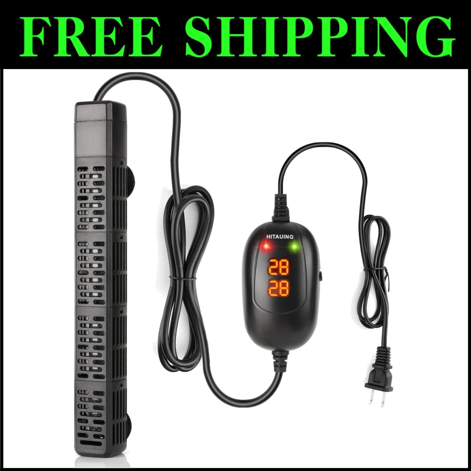 Explosion-Proof 300W Submersible Heater for Fish Tanks - Wide Use & Easy Install