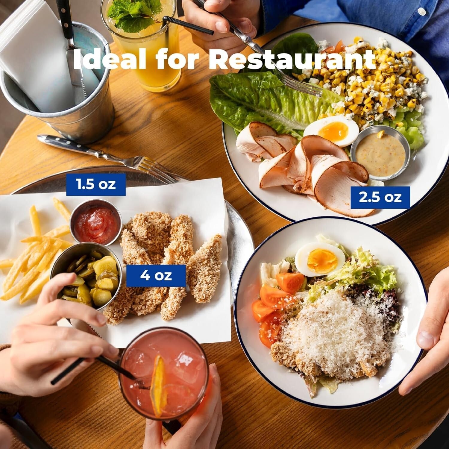 Commercial Grade 120 Count Stainless Steel Condiment Bowls - Multi-Purpose Use