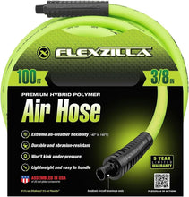 Load image into Gallery viewer, All-Weather 3/8" x 100 ft. Heavy Duty Air Hose with Zero Memory Flexibility