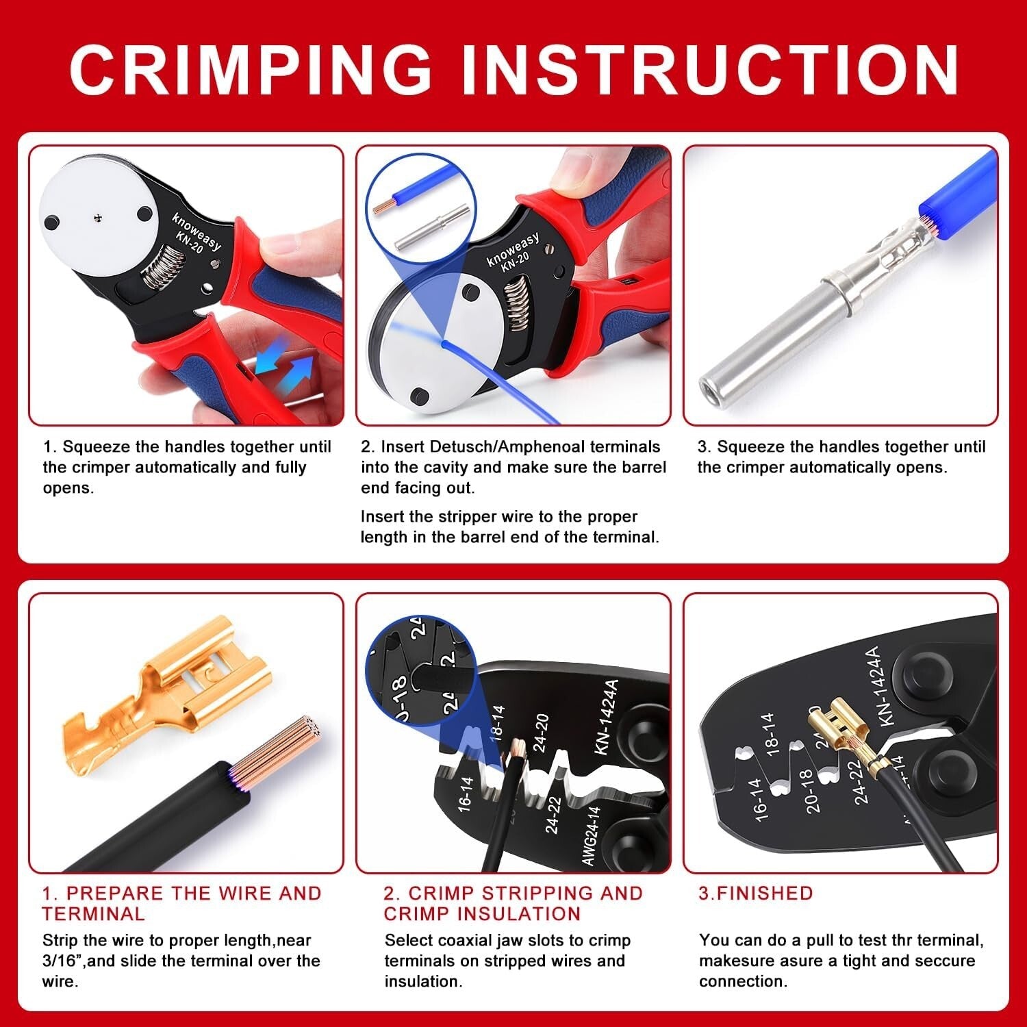 12PC Deutsch Crimping Tool Set - Efficient Automotive Wiring & Extraction Tools
