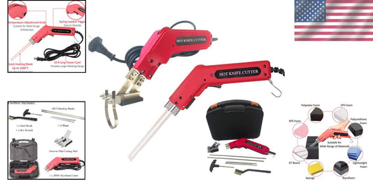 Versatile Electric Hot Knife Kit: 200W Foam Cutter with Adjustable Temperature