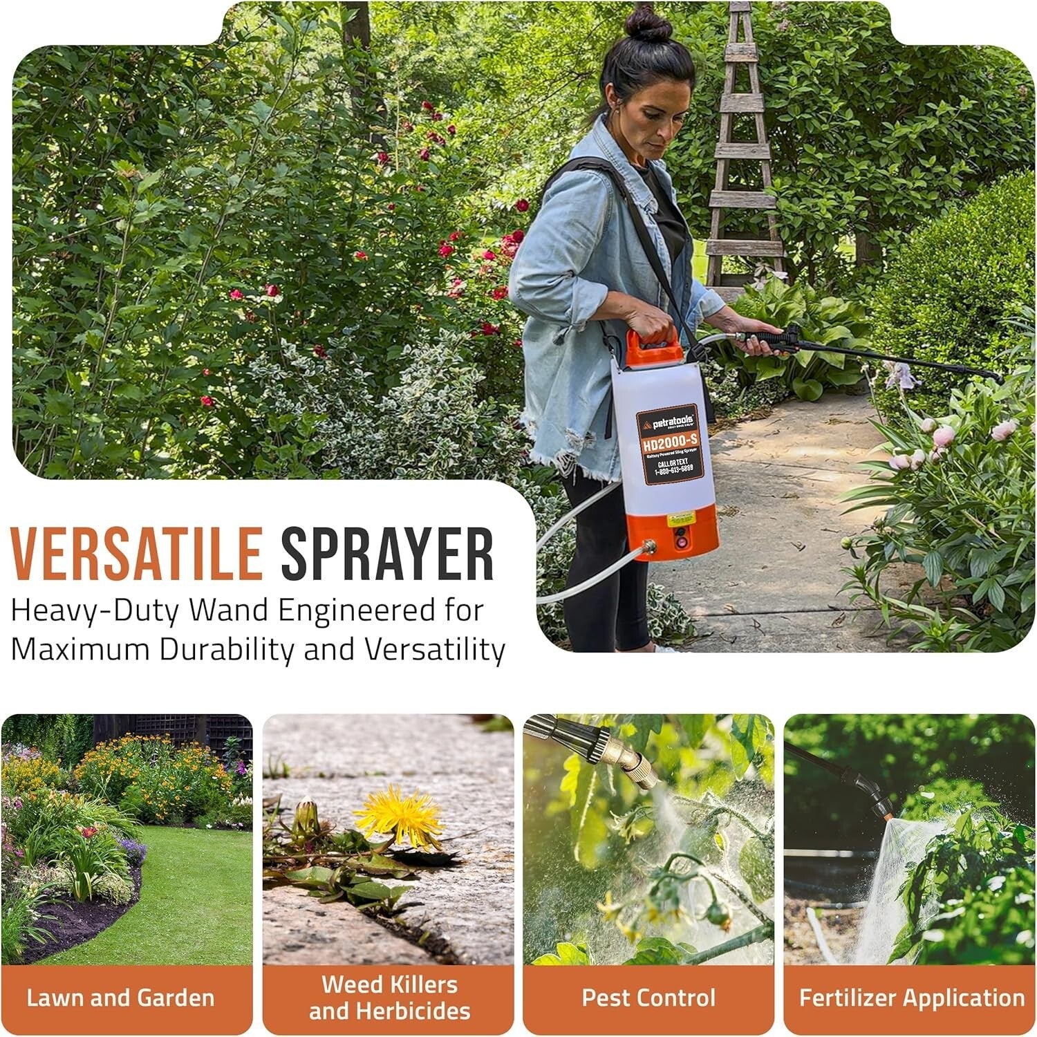 Heavy-Duty 2-Gallon Electric Sprayer - Perfect for Weeds and Pest Control