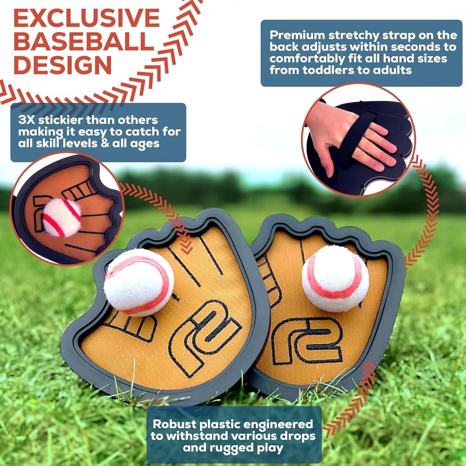 Engaging Toss and Catch Baseball Set - Perfect for Kids & Teens Outdoors