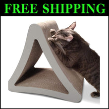 Load image into Gallery viewer, 3-Sided Vertical Cat Scratching Post - Eco-Friendly Cardboard Lounge (18"/24")