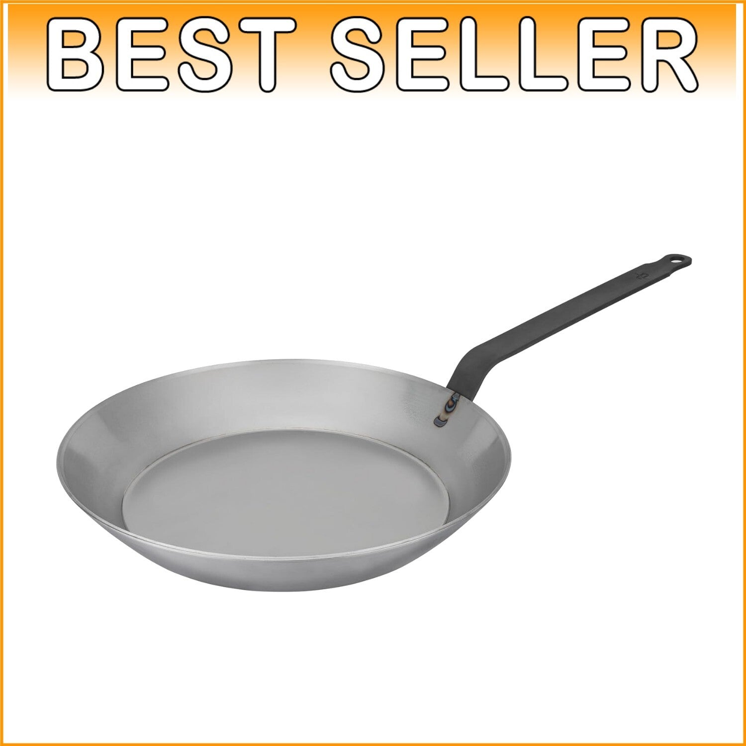 Durable 8.75" Carbon Steel Frying Pan - Perfect for Searing & Sautéing