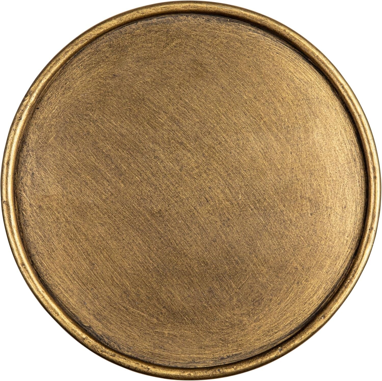 Durable Antique Brass Cocktail Side Table - 12.5 Inches of Timeless Style