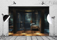 Load image into Gallery viewer, 10x8ft Jail Cell Backdrop - Upgraded Polyester Photo Background for Events