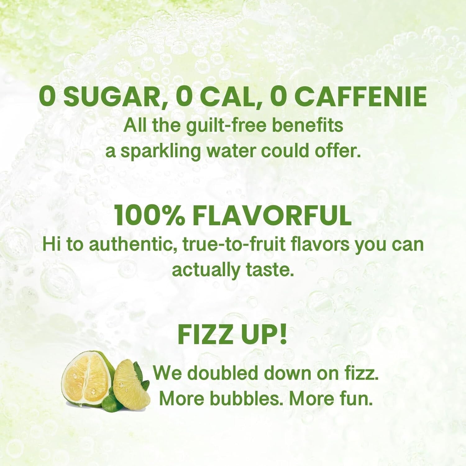 All-Natural Pomelo Sparkling Water - 24 Pack of 11.16 oz Cans, Zero Calories