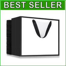 Load image into Gallery viewer, Elegant Black/White Gift Wrap Bags - 50 Count, Perfect for Parties and Retail