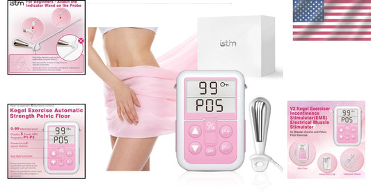 Kegel Exerciser & Incontinence Stimulator with Probe for Women’s Bladder Control