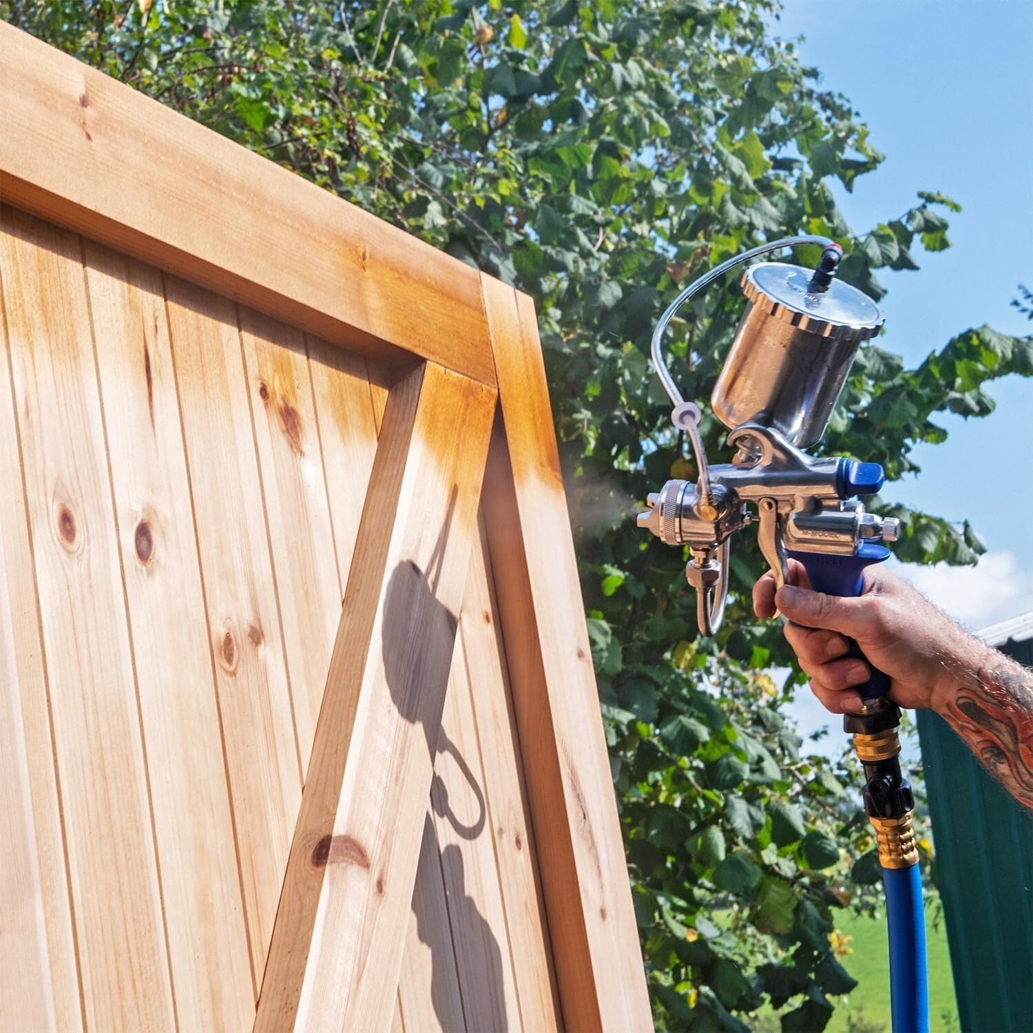 Semi-PRO 2 Gravity HVLP Spray Gun System with Lightweight Design & Accessories