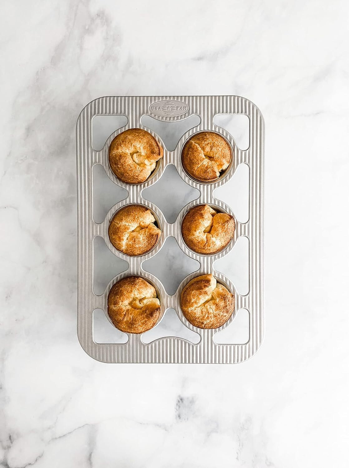 Eco-Friendly Non-Stick 6-Well Popover Pan Crafted in the USA for Quality Baking