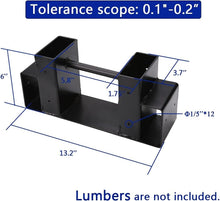 Load image into Gallery viewer, Iron Firewood Storage Rack Bracket Kit - Stylish Adjustable Holder for Outdoors