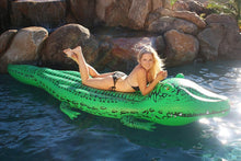 Load image into Gallery viewer, Over 11 Ft Premium Quality Inflatable Alligator - Perfect for Pool Parties