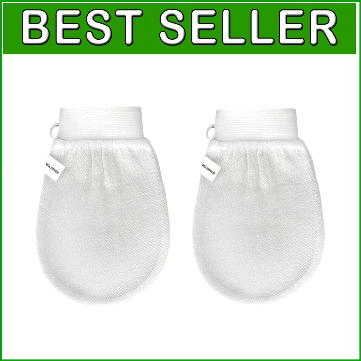 Gentle Deep Exfoliation Gloves – 2 Pack Plant-Based Body Scrub for Glowing Skin