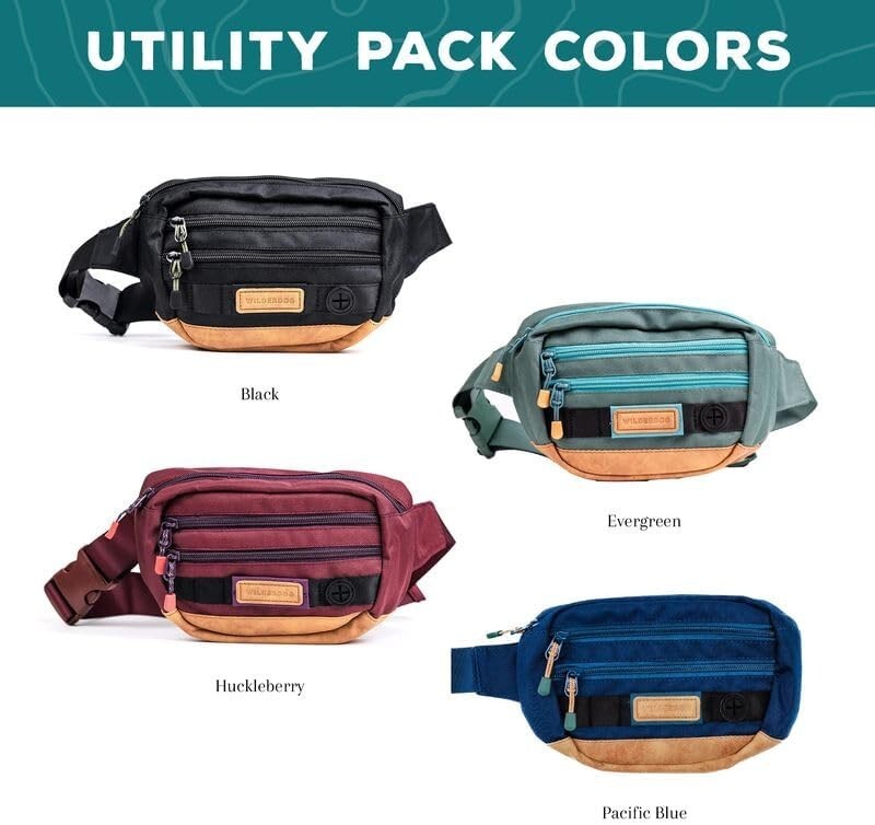 Stylish Pacific Blue Pet Utility Pack - Store Treats, Balls & Keys On-the-Go