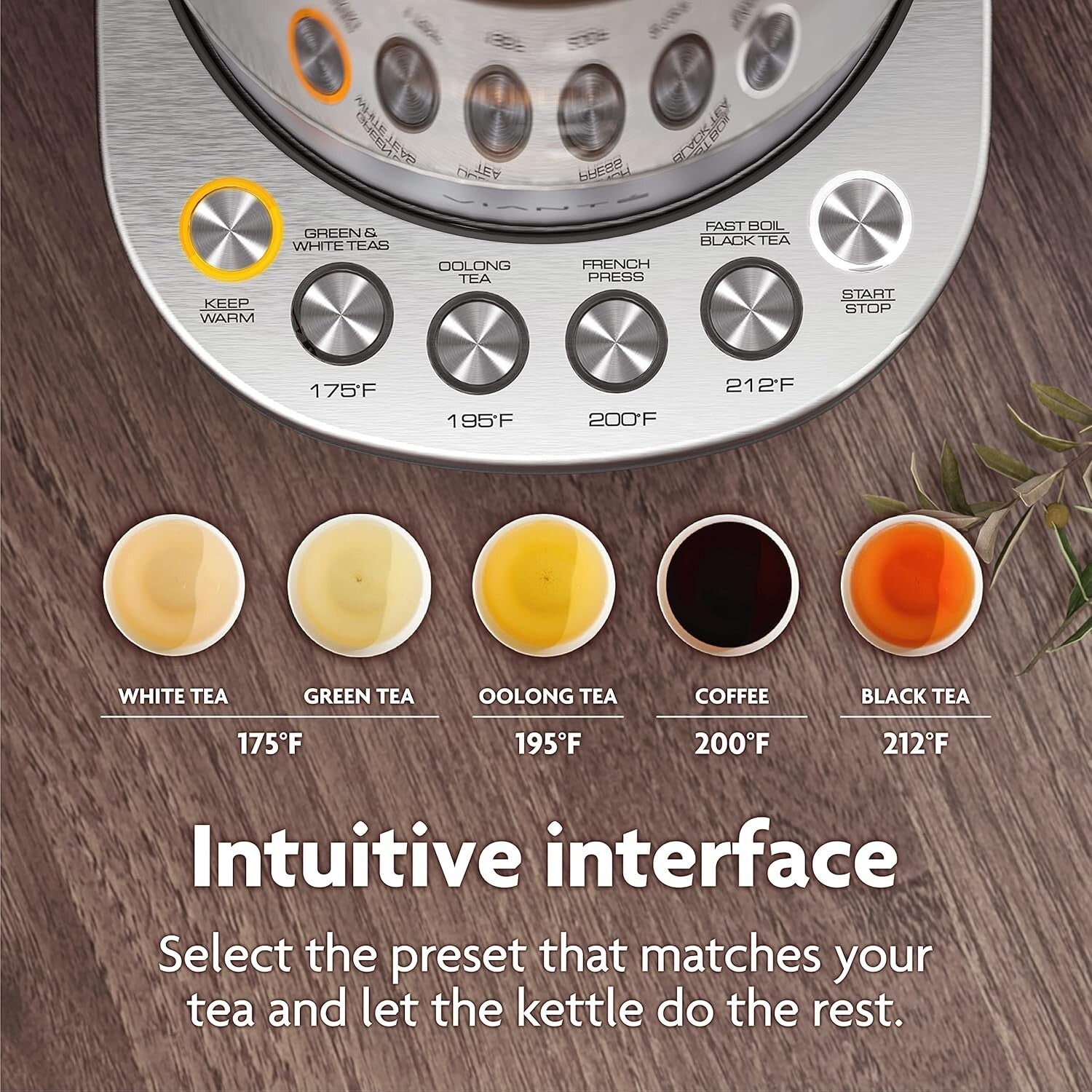 1.5L Cordless Electric Kettle with Infuser & Automatic Shut-Off for Safe Brewing