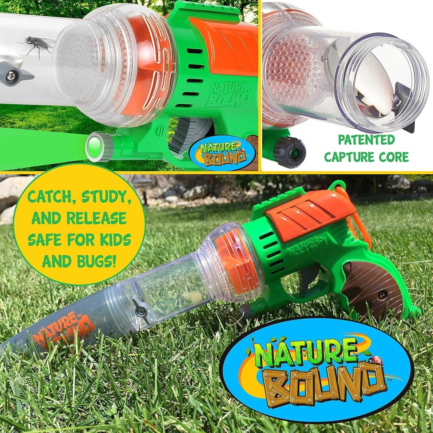 Eco-Friendly Bug Catcher Vacuum with LED Light - Complete Kids Exploration Kit