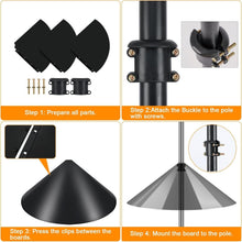 Load image into Gallery viewer, Sturdy 92-Inch Adjustable Shepherd Hook for Bird Feeders - 5-Prong Base Included