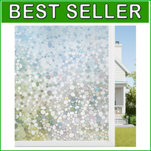 Load image into Gallery viewer, Static Cling Decorative Window Film - UV Protection &amp; Easy Removal, 35.4"x157.4"