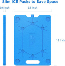 Load image into Gallery viewer, BPA-Free Ice Packs for Coolers - 18-Hour Cold Retention - 0.6 Inch Slim