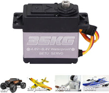 Load image into Gallery viewer, High Precision 35kg RC Steering Servo - IP67 Waterproof for Ultimate Control