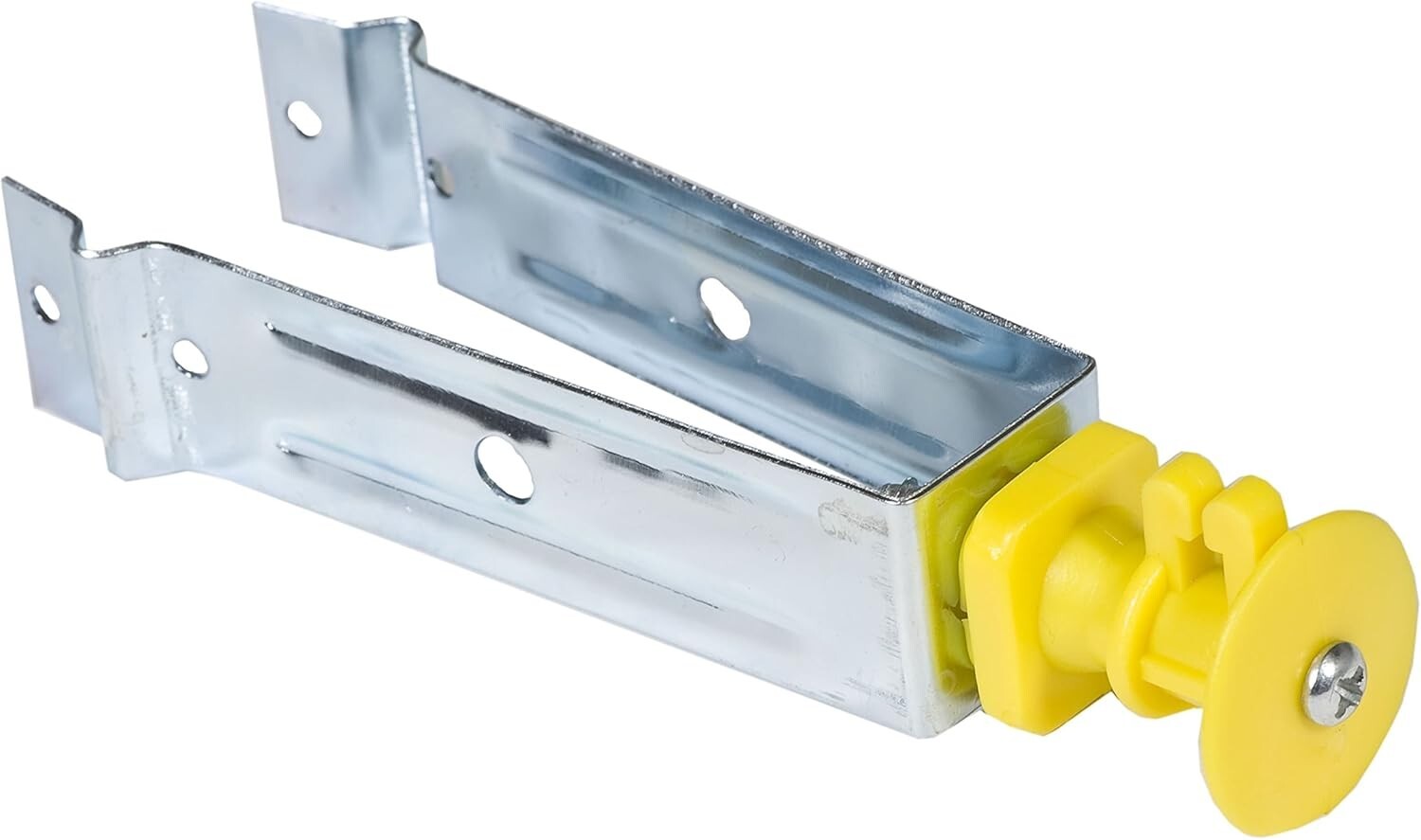 Durable Plastic Chainlink Insulators - Yellow, 4.5” Extension, 10 per Bag