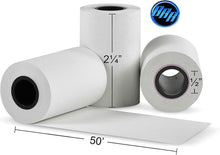 Load image into Gallery viewer, 100 Premium German Thermal Paper Rolls - 2 1/4 x 50 Inches for POS Systems