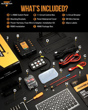 Load image into Gallery viewer, Custom RGB 8 Gang Switch Panel - 60 Amp Waterproof Control for Marine, RV, Car