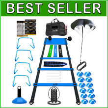 Load image into Gallery viewer, Professional Agility Training Set: Ladder, Parachute &amp; Hurdles for All Sports