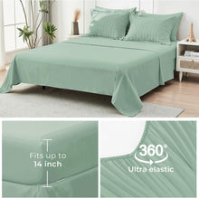 Load image into Gallery viewer, Romantic Seersucker Full Size Comforter Set - Includes Sheets &amp; Pillowcases