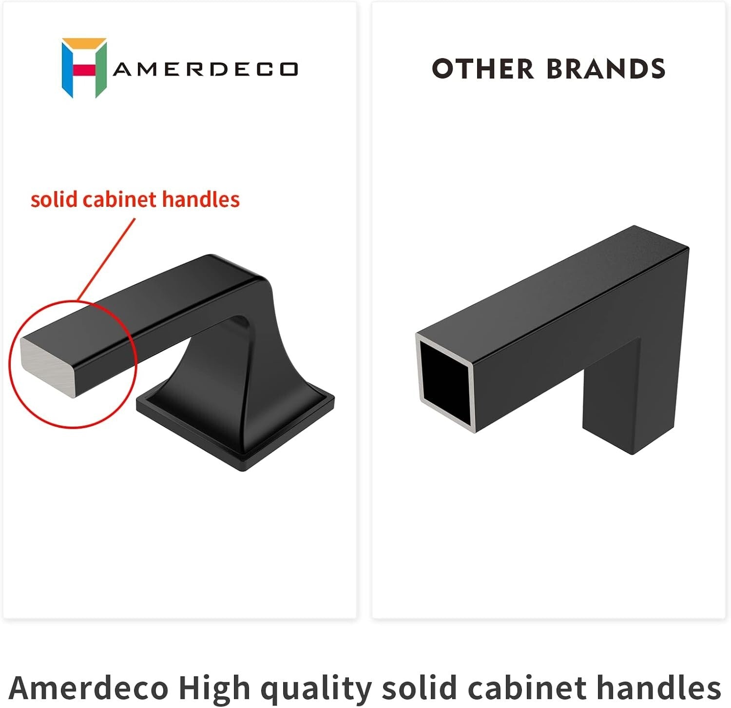 10 Pack Oil Rubbed Bronze Cabinet Pulls - 6-1/4 Inch Durable Zinc Alloy Handles