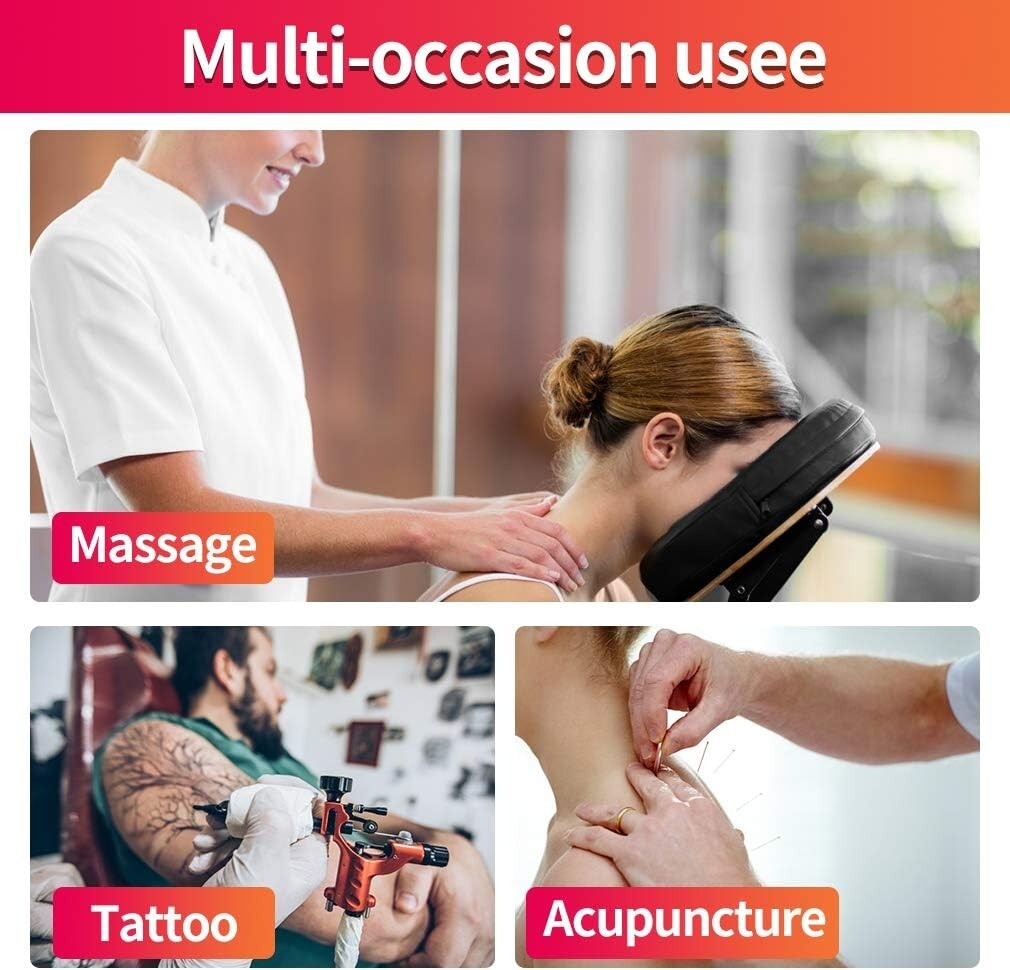 Portable Massage Chair for Spa & Tattoo Professionals - Lightweight and Foldable