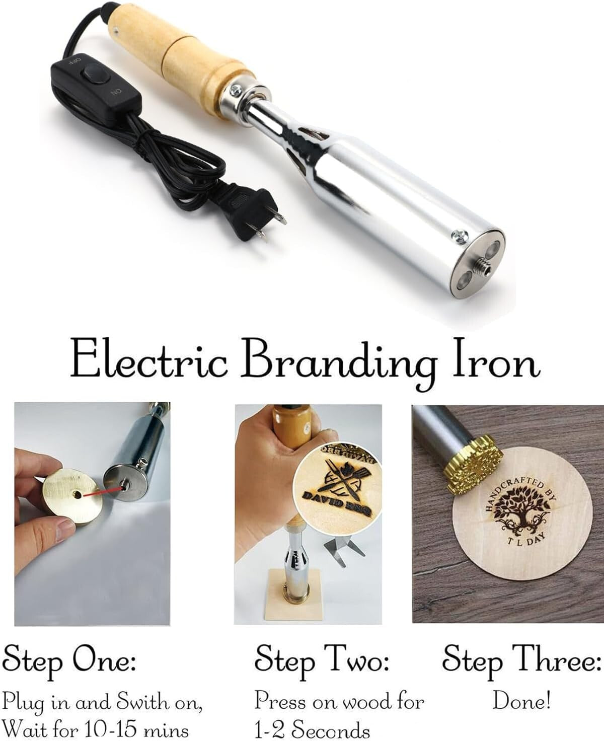 Versatile Electric Branding Iron with Chisel Head – Ideal for Crafts and Gifts